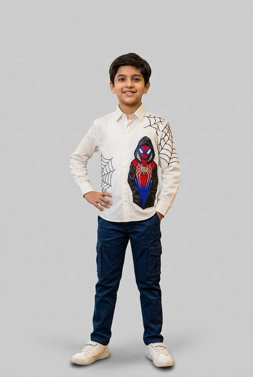 SPIDER DARK-WEB LED SHIRT