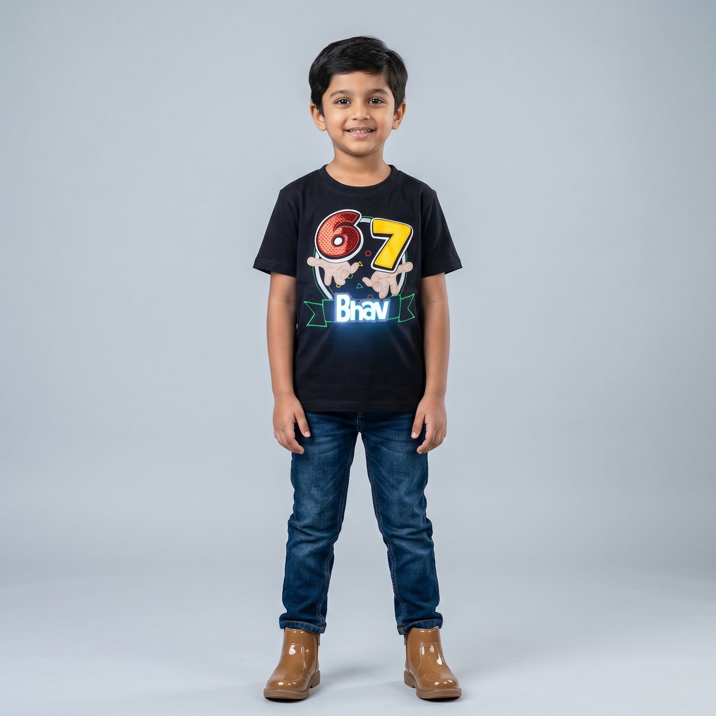 67 LED Custom Name Tee