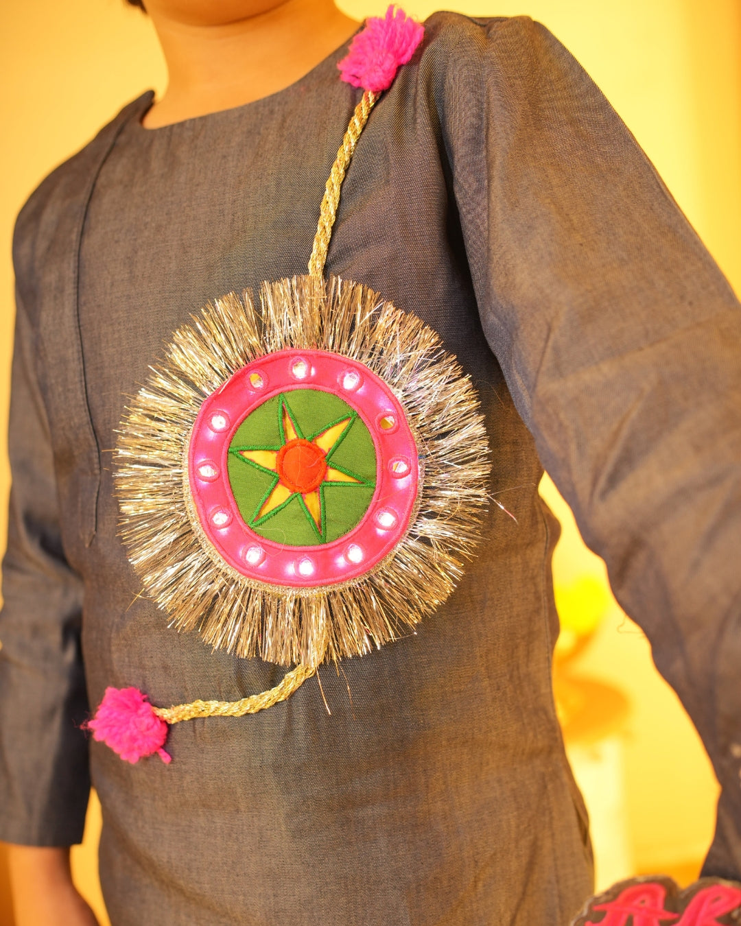 LED RAKHI KURTA SET