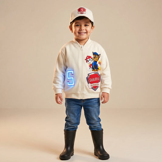 LED Paw Patrol Custom Name Bomber Jacket