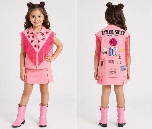 The Eras Tour Fringe Vest & Skirt Set