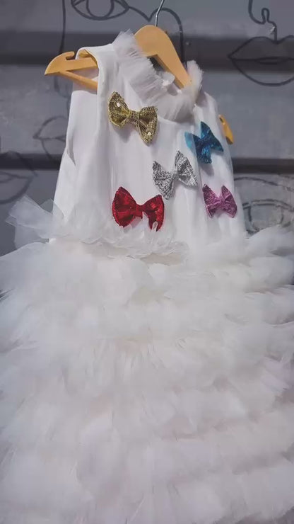 The Confetti Bow Tulle Dress